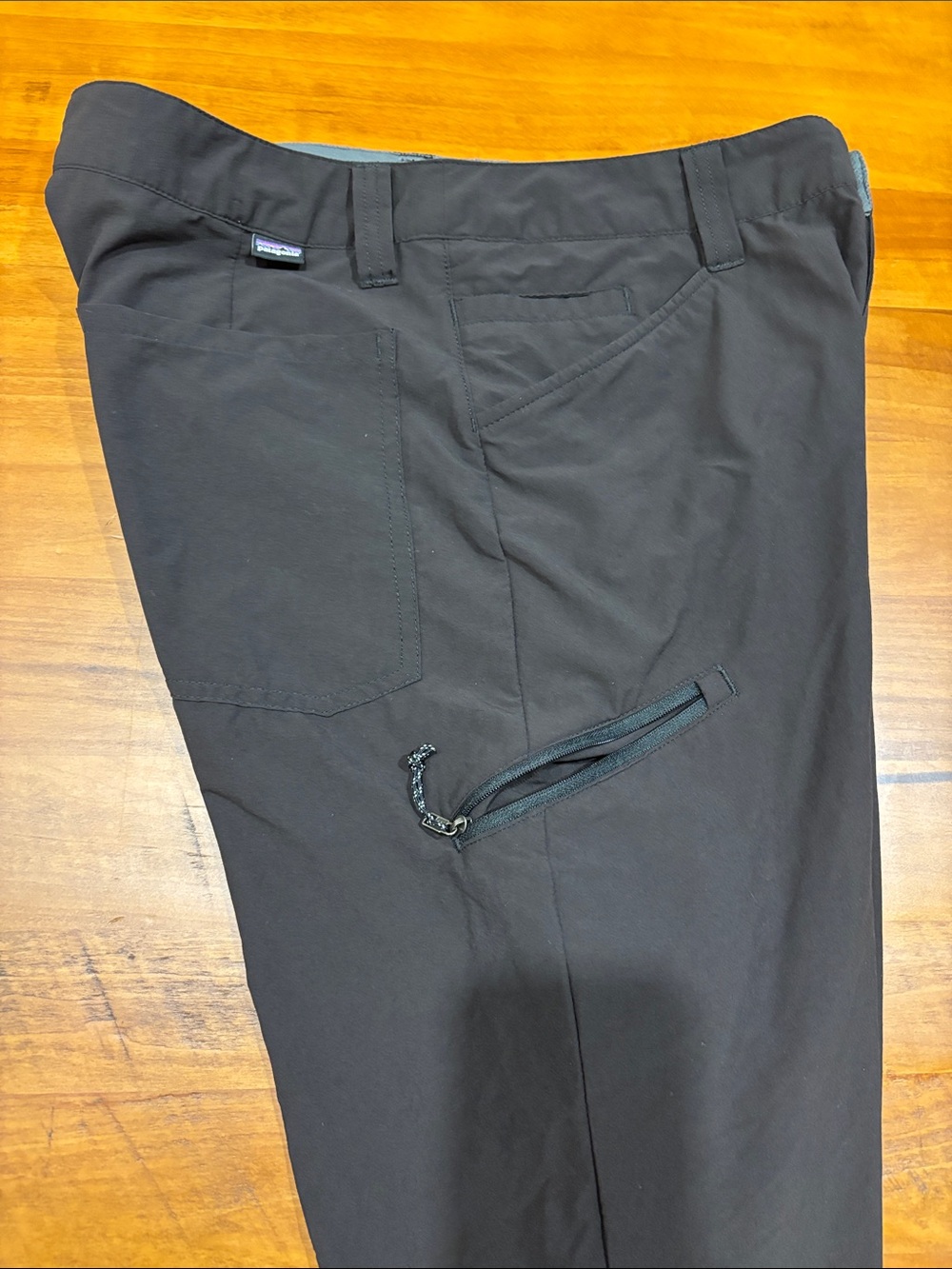 Patagonia Dark Brown Men's Cargo Pants with Zip Pocket - Picture 5 of 5